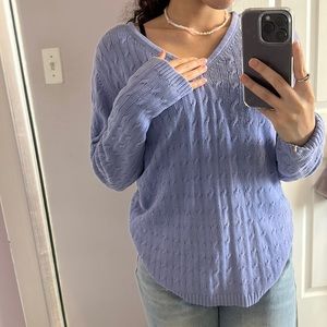 Blue Cable Knit sweater